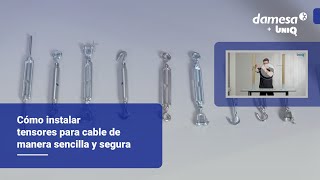 Cómo instalar tensores para cable UNIQ [upl. by Gratt742]