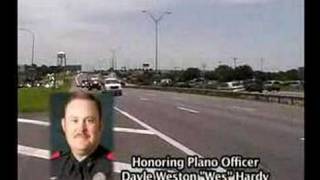 City Of Lewisville  Honoring Fallen Plano Officer Dayle Weston quotWesquot Hardy [upl. by Fabria]