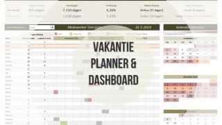 Vakantie planner en dashboard [upl. by Asecnarf8]