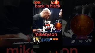 Mike tyson vs jake paul back in black slow motion shots acdc miketyson boxing fitness shorts [upl. by Thorrlow923]