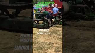 Oliver Cletrac HG tractor with plow On the Move ￼filmed white river valley antique show [upl. by Herries]