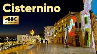 CISTERNINO Italy Walking Tour 4K 🎄 Xmas Atmosphere  With Captions [upl. by Euqinamod]