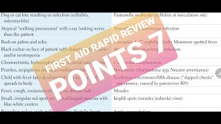 FIRST AID RAPID REVIEW PART 7 [upl. by Krid244]