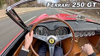 Driving The Ferrari 250 GT California Spyder  Italian V12 Sound POV Binaural Audio [upl. by Gerger]