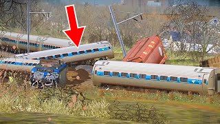 Train crash Compilation ⚠️ [upl. by Aiker]