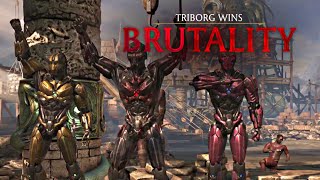 MORTAL KOMBAT X · Triborg  ALL BRUTALITIES HD 60fps  MKX [upl. by Nos121]