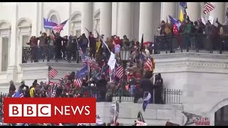 Chaos in Washington as Trump supporters storm Capitol and force lockdown of Congress  BBC News [upl. by Lorenzana313]