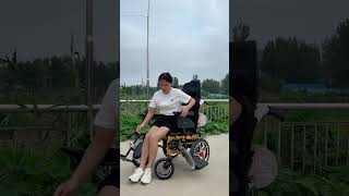 paraplegia patients with spinal cord injury electric wheelchair [upl. by Ecirtnuahs544]