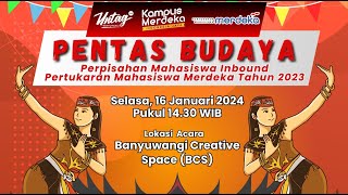 PENTAS BUDAYA PERTUKARAN MAHASISWA MERDEKA PMM 2023 [upl. by Weyermann797]