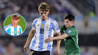 Nico Paz vs Bolivia ► Argentina Debut [upl. by Adia984]