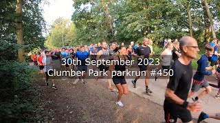 Clumber Park parkrun 450  September 30th 2023 fast [upl. by Omari]