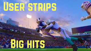 Madden 24 User Strips Big Hits And Fumbles Compilation [upl. by Feenah]