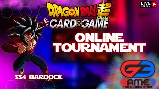 Dragon Ball Super Card Game Online Locals Live  Playing SS4 Bardock [upl. by Darraj]