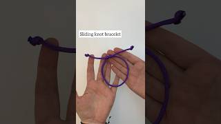 Sliding knot bracelet  double slider knot diy [upl. by Low]