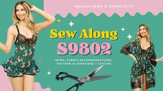 Sew Along with Madalynne X Simplicity S9802 Part 1 [upl. by Anrahc644]