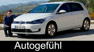 Volkswagen eGolf FULL REVIEW VW eGolf range Facelift 20182017  Autogefühl [upl. by Yarled140]