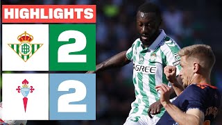 Real Betis vs Celta de Vigo 22 Resumen  La Liga  20242025 [upl. by Kenta807]