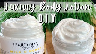 How to Make Homemade Body Moisturizer  Beginner DIY LUXURY Body Lotion [upl. by Arodasi]