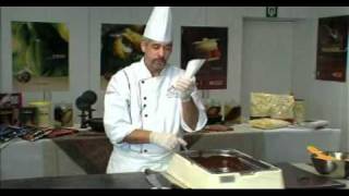 Martins Chocolatier making chocolate decorations [upl. by Lerret]