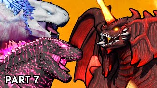 Destoroyah vs Evolved Godzilla and Shimo  Animation Part 78 [upl. by Ytsur]