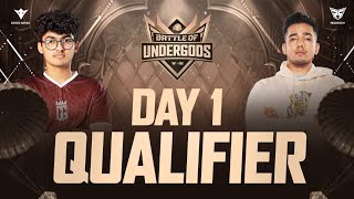 RM BATTLE OF UNDERGODS  QUALIFIER DAY 1 WATCH LIVE [upl. by Mayap]