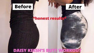 How To Get Bigger Buttocks And Thighs In A Week  I Tried Daisy Keech Workout [upl. by Yrreb114]