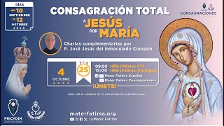 Día 25  Charlas Complementarias para la Consagración Total a Jesús por María [upl. by Aniuqaoj]