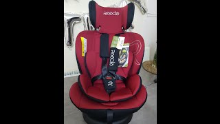 Unboxing  Reecle 360 Swivel Baby Child Car Seat with ISOFIX Group 0123 036 kg 012 Years [upl. by Ellevehc]