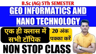 GEOINFORMATICS AND NANO TECHNOLOGY BSC AG । GEOINFORMATICS AND NANO TECHNOLOGY FOR PRECISION FARMING [upl. by Ailyt153]