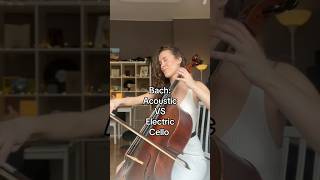 Bach in acoustic vs electric cello cello music cellist musician electriccello bach classical [upl. by Malvino432]