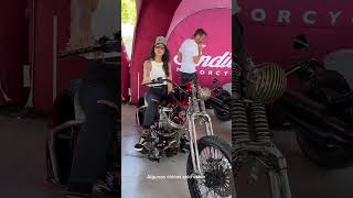 Custom motorcycle festival whit monica harleydavidsonmotorcycles harley ladybiker bikelife [upl. by Sackey823]