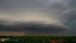 31 May 2013 El Reno Oklahoma rainwrapped tornado and storm structure [upl. by Nilyak758]