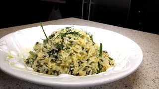 Meraki tv presents Helens Kouzina  Spinach Risotto  Spanakorizo [upl. by Aridni]