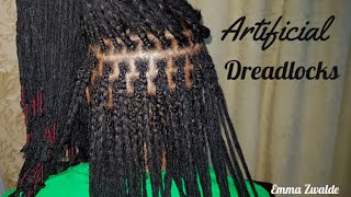 Step by Step detailed dreadlocks tutorial dreadlocks locs braids africanhairstyle [upl. by Ecirtak]