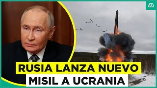 Rusia confirma lanzamiento de misil a Ucrania Tensión por posible uso de armas nucleares [upl. by Stephine]