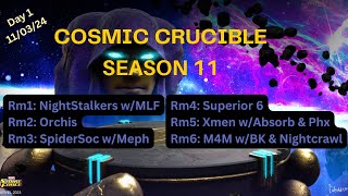 Cosmic Crucible Season 11  MSF  11032024 [upl. by Annahtur]