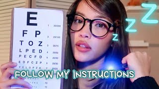 ASMR Cranial Nerve Exam👩‍⚕️Relaxing Deep Ear to Ear Whispering for Sleep 🩺Follow My Instructions 🤍 [upl. by Eleanora]