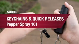 Pepper Spray 101 Keychain and Quick Release Key Ring Pepper Sprays [upl. by Odlanor]