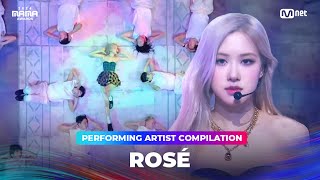 2024MAMA Performing Artist Compilation  ROSÉ [upl. by Aleil302]