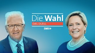 Die Landtagswahl in BadenWürttemberg – Das Duell mit anschließender Analyse  SWR Aktuell [upl. by Alilak69]