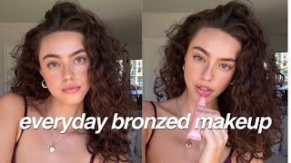 Daily Bronzed amp Glowy Makeup Routine 2024 [upl. by Norra]