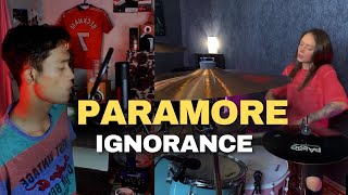 Paramore  Ignorance  Kristina Rybalchenko feat Restruea Drum Cover [upl. by Arihk]