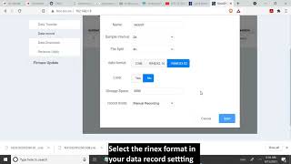 GNSS TUTORIAL HOW TO LOG STATIC DATA IN RINEX FORMAT WITH COMNAV N3 RECEIVER [upl. by Hgielrebma]