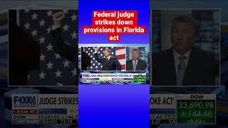 Judge strikes down parts of Gov DeSantis’ ‘Stop Woke Act’ shorts [upl. by Balough]