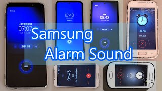 The evolution of SAMSUNG default morning alarm tones 歷代三星預設鬧鐘鈴聲 [upl. by Collar690]