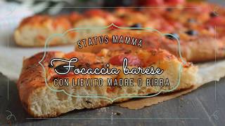 Focaccia barese con lievito madre o lievito di birra [upl. by Tatman860]