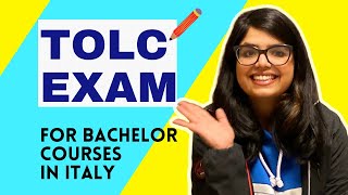 TOLC Exam for studying Bachelor courses in Italy  All you need to know  Study in Italy [upl. by Norved]