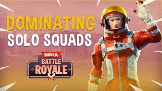 Dominating Solo Squads  Fortnite Battle Royale Gameplay  Ninja [upl. by Pleasant568]