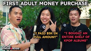 What Was Your First Adult Money Purchase  Asking Singaporeans  Street Interview [upl. by Blandina]