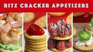 4 Easy RITZ Cracker Party Appetizers [upl. by Amahs]